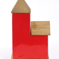 Фигурка керамическая с подсветкой &laquo;Дом с еловой веткой&raquo; 12.5&times;6.5&times;21.5 см