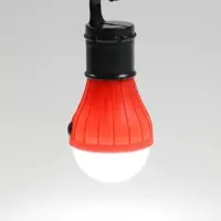 Фонарь кемпинговый, 60 Лм, 3 режима, от батареек 3&times;ААА, 11&times;5 см, красный