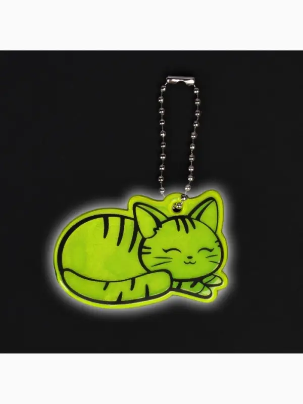 Светоотражающий элемент &laquo;Кошечка&raquo;, двусторонний, 5.5&times;3.7 см, МИКС