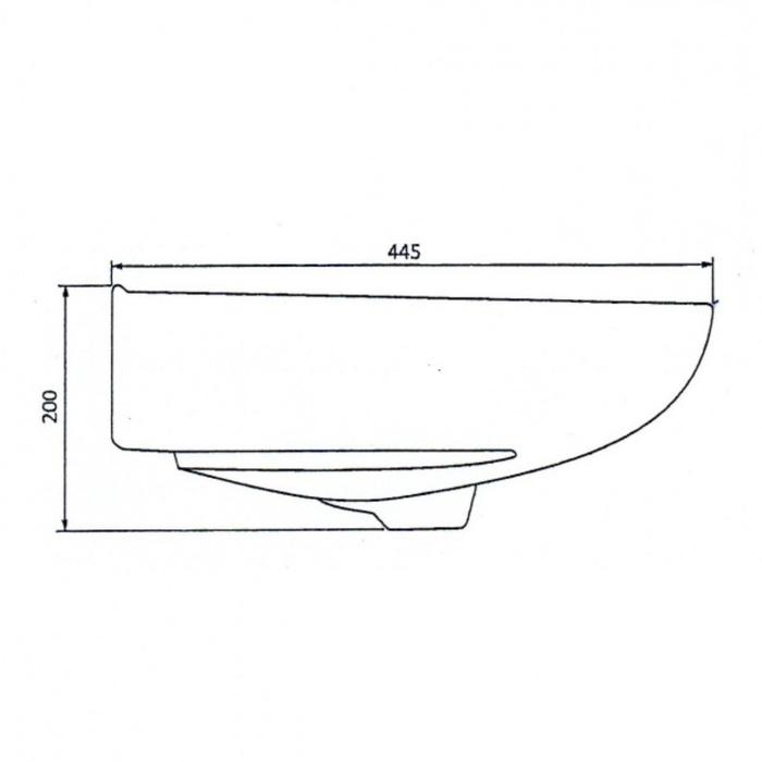 Умывальник ЛЗСФ Умывальник ЛЗСФ "Антей", ширина 550 мм, с переливом, с отверстием под смеситель