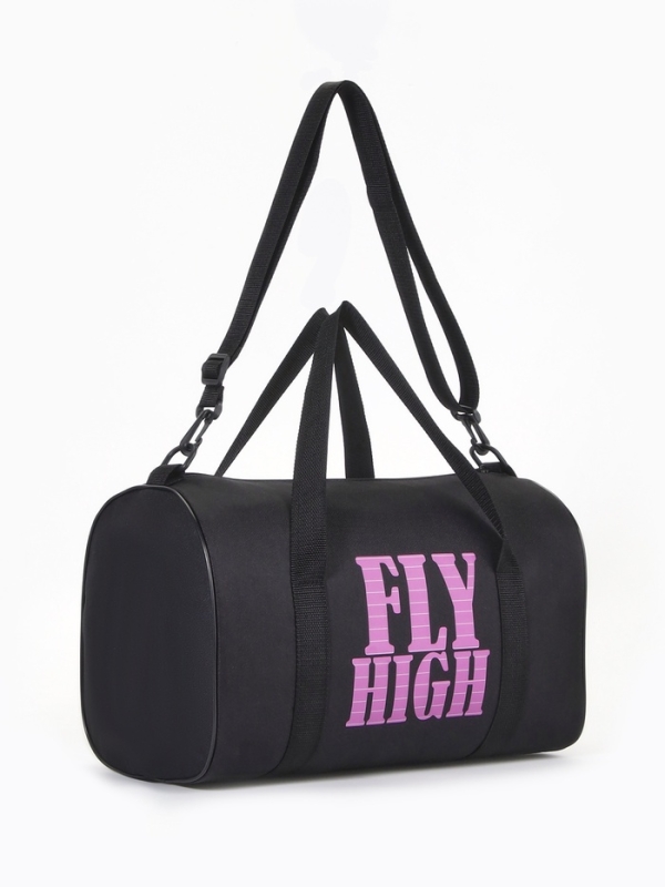 Сумка спортивная женская, TEXTURA, маленький размер, цвет чёрный Сумка спортивная женская, TEXTURA, маленький размер, цвет чёрный