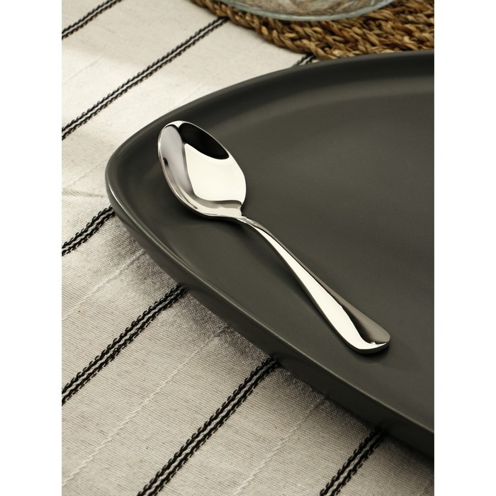 Ложка чайная из нержавеющей стали «Батиста», длина 14 см, цвет серебряный Ложка чайная из нержавеющей стали «Батиста», длина 14 см, цвет серебряный