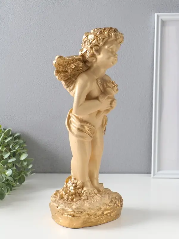 Фигура "Ангел большой" слоновая кость, 42х20х15 см