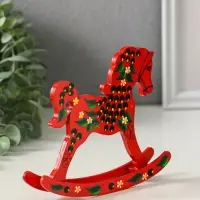 Фигурка дерево &laquo;Лошадка - качалка&raquo;, 12&times;15 см, ручная роспись