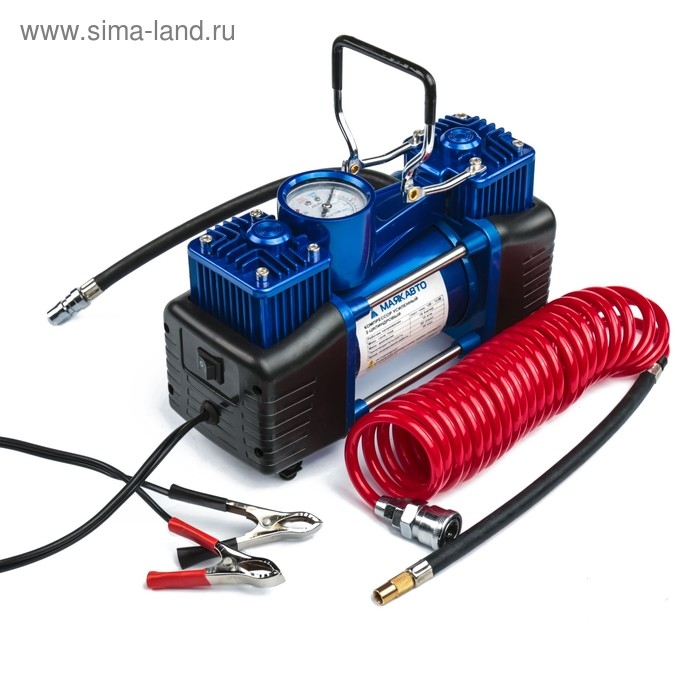 Компрессор Торнадо АС-620иа, двухпоршневой, 60 л/мин, 280 Вт, 12 В, 10 атм Компрессор Торнадо АС-620иа, двухпоршневой, 60 л/мин, 280 Вт, 12 В, 10 атм