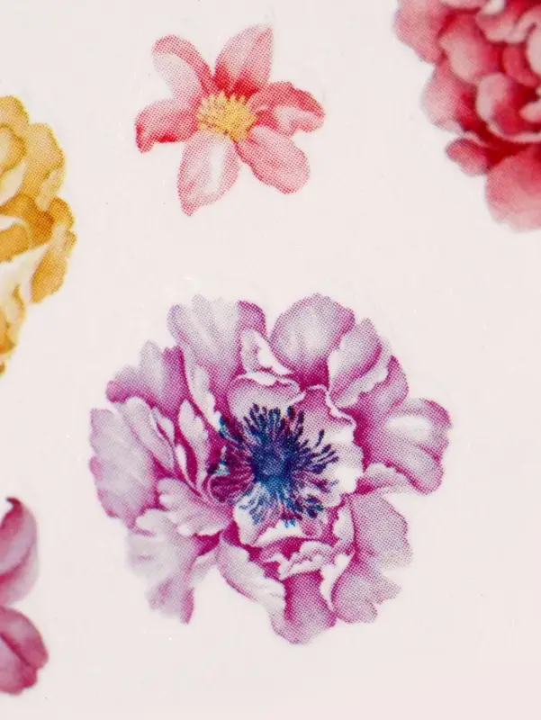 Слайдеры для ногтей «Пионы», разноцветные