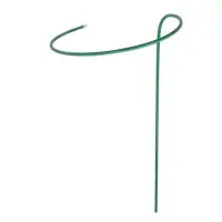 Кустодержатель для цветов, d=40 см, h=80 см, ножка d=1 см, металл, зелёный