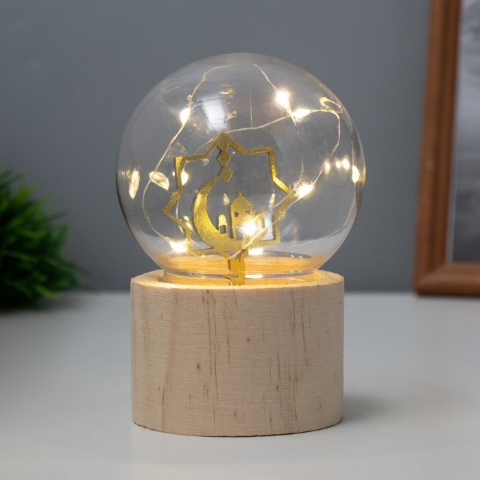 Ночник «Шар-полумесяц» LED 3хAG10 шар 8см 6,5х6,5х11,5см Ночник «Шар-полумесяц» LED 3хAG10 шар 8см 6,5х6,5х11,5см