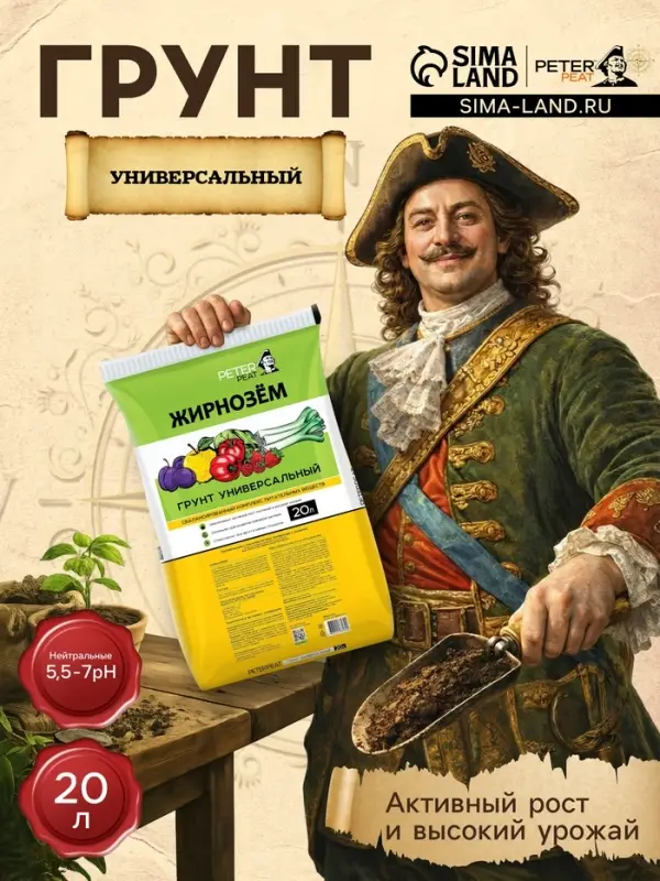 Грунт Универсальный PETER PEAT &laquo;Жирнозем&raquo;, 20 л