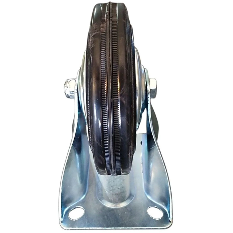 Колесо неповоротное черная резина FC 63 f 160 мм
