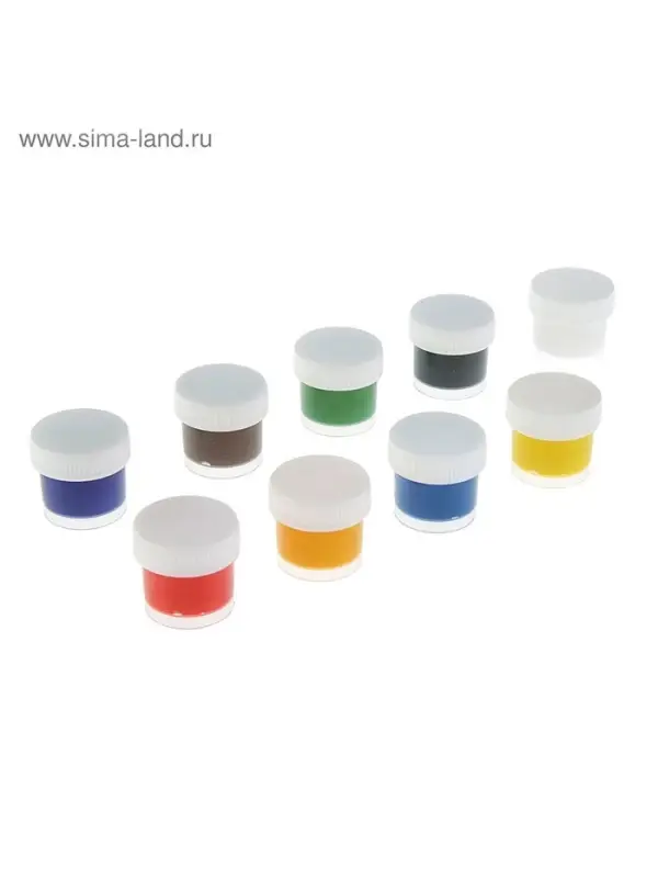 Гуашь 9 цветов &times; 15 мл ZOO, МИКС