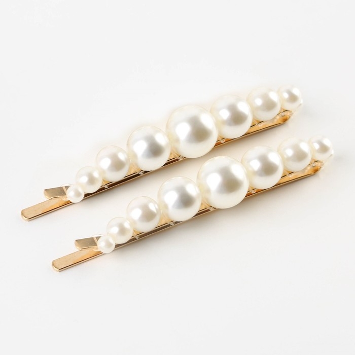 Заколка для волос новогодняя «Счастья в новом году!» на Новый год, набор 2 шт, 7 х 1 см Заколка для волос новогодняя «Счастья в новом году!» на Новый год, набор 2 шт, 7 х 1 см