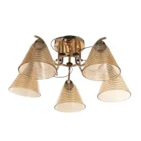 Люстра &laquo;Кольцо&raquo; 5&times;40 Вт Е27 золото 58&times;58&times;24 см