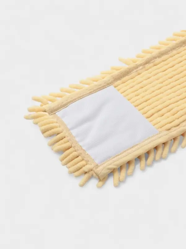 Насадка для плоской швабры &laquo;Доляна. Пастель&raquo;, 40&times;10 см, микрофибра букли, 80 г, жёлтая