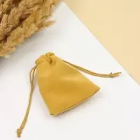 Мешочек бархатный, 7×9 см, оранжевый