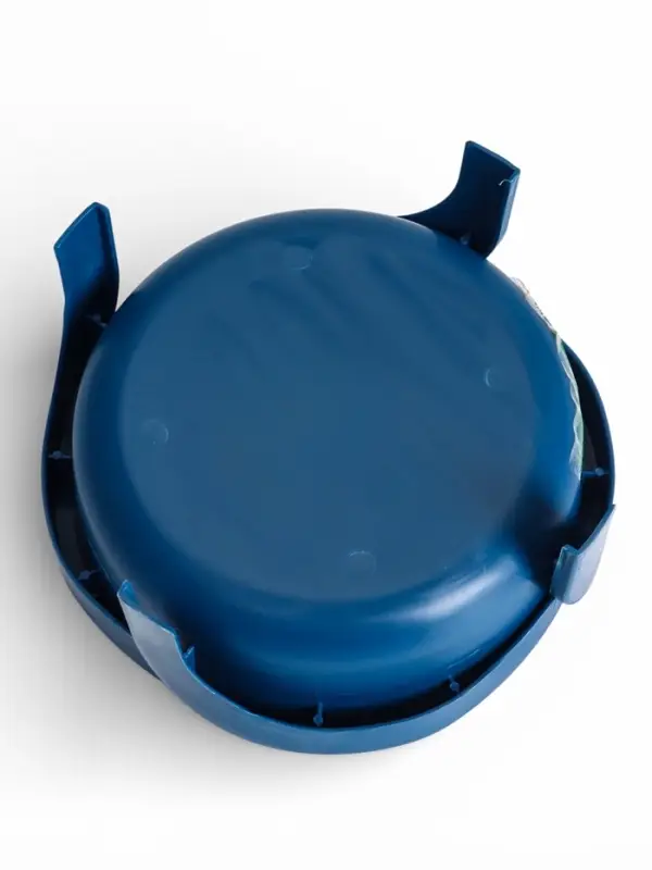 Миска, 600 мл, фигурная, с ножками, пластик, синяя