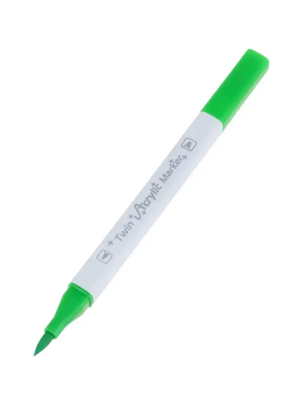 Набор маркеров профессиональных двусторонних 24 цветов, в пенале, c ручкой, микс