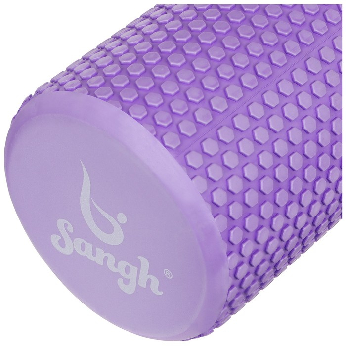 Ролик массажный Sangh, 45х15 см, цвет фиолетовый Ролик массажный Sangh, 45х15 см, цвет фиолетовый
