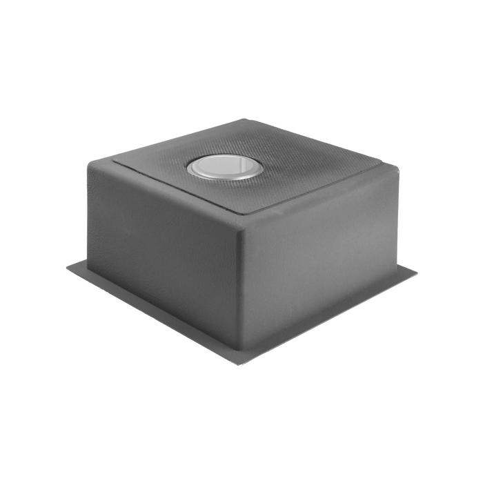 Мойка кухонная GERHANS K34444, врезная, 440 х 440 х 220 мм,  толщина 1,0 мм, с сифоном Мойка кухонная GERHANS K34444, врезная, 440 х 440 х 220 мм,  толщина 1,0 мм, с сифоном