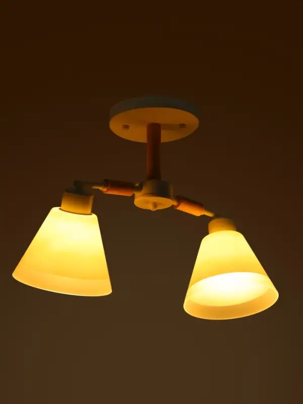 Люстра потолочная BayerLux &laquo;Вудли&raquo;, 2хЕ27, 40 Вт, белый, 45&times;16&times;29 см