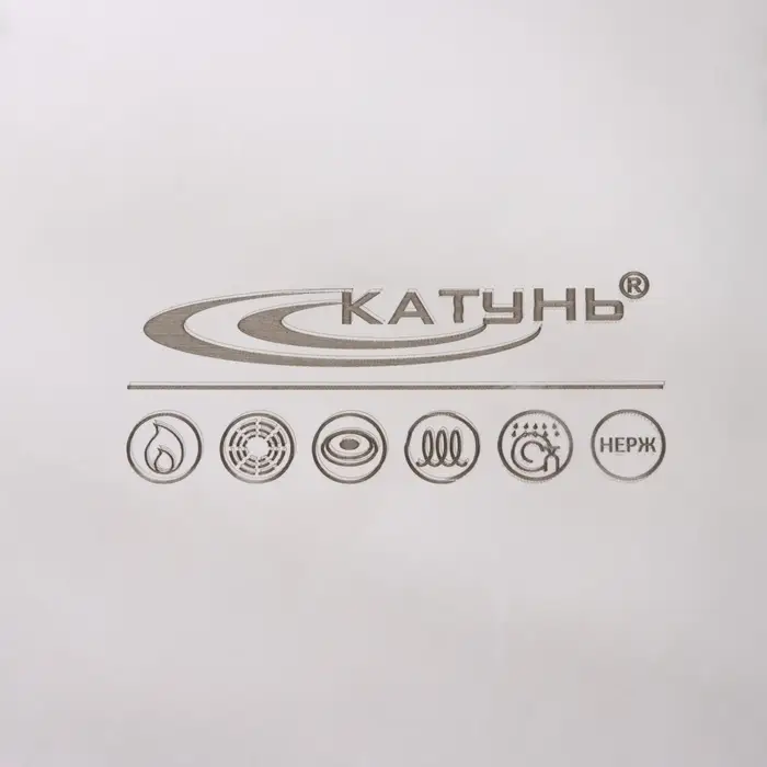 Котёл Катунь &laquo;Общепит&raquo;, 30 л, d=35 см, h=36.5 см, с крышкой, капсульное дно, индукция, нержавеющая сталь, хромированная