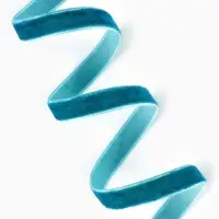 Лента бархатная, 10 мм, 18&plusmn;1 м, зелёная №72