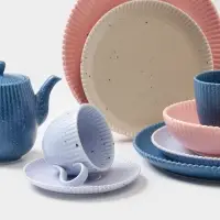 Тарелка Доляна &laquo;Коралл&raquo;, d=25.9 см, фарфор, синяя