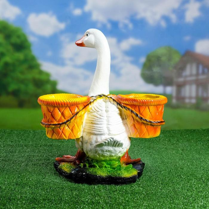 Фигурное кашпо Фигурное кашпо "Гусь" 30х34х40см