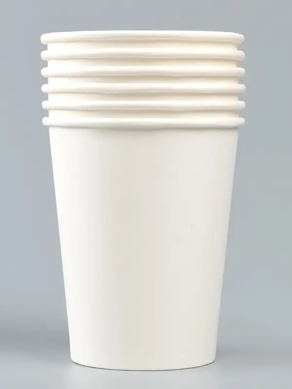 Посуда бумажная одноразовая &laquo;Белый&raquo;, 6 стаканов, 6 тарелок