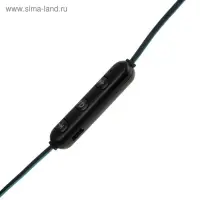 Наушники спортивные беспроводные, Luazon VBT 1.12, вакуумные, Bluetooth 4.1, с микрофоном, 80 мАч, чёрно-синие