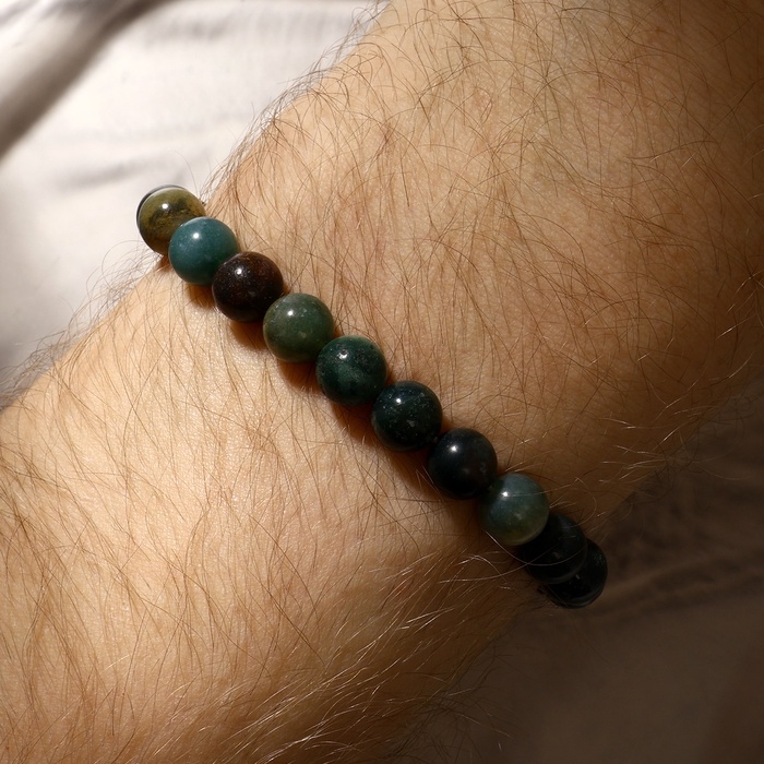 Браслет шар №8 «Яшма зелёная», 5,5 см Браслет шар №8 «Яшма зелёная», 5,5 см