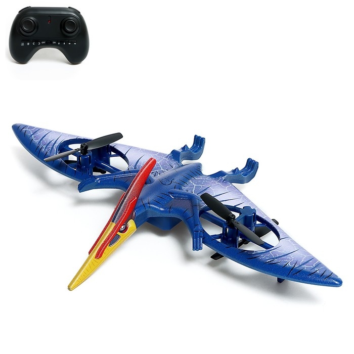 Квадрокоптер «Дино. Птерозавр», радиоуправление, свет, звук, с аккумулятором Квадрокоптер «Дино. Птерозавр», радиоуправление, свет, звук, с аккумулятором