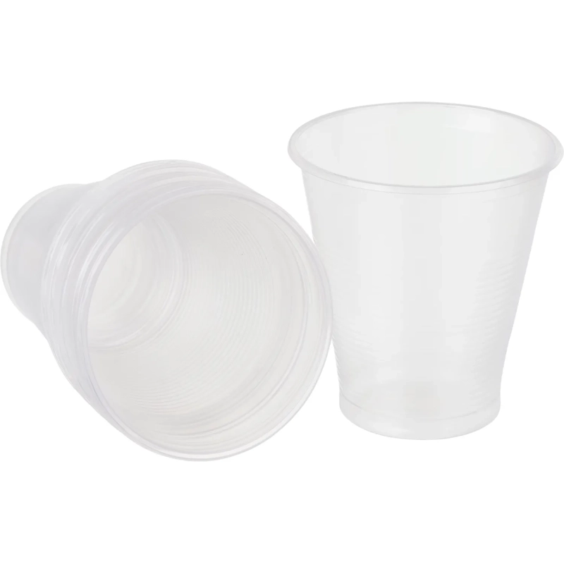 Стакан одноразовый 300мл прозр., для хол/гор., бюджет, КОМУС ПП 50шт/уп