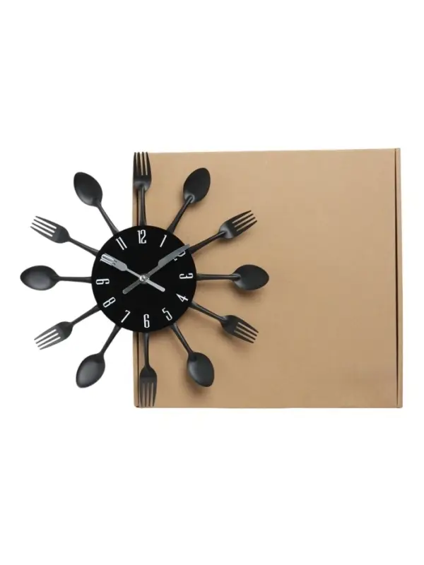 Часы настенные &laquo;Столовые приборы&raquo;, плавный ход, 32&times;32 см, циферблат 13 см