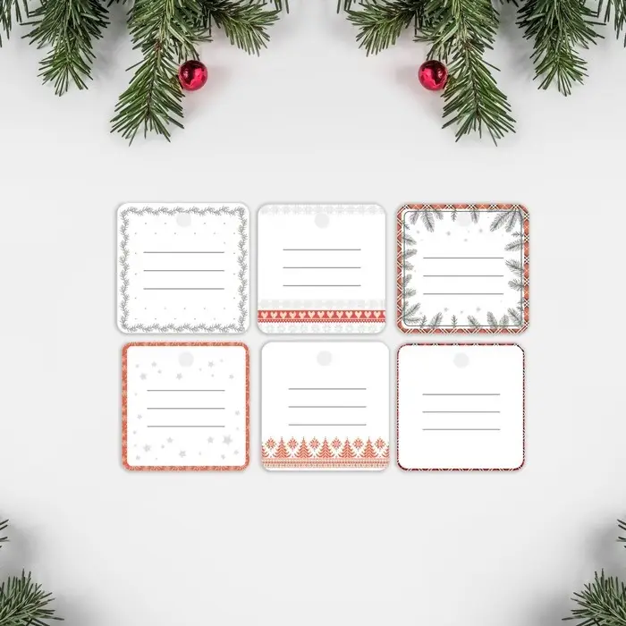 Набор из 6 шильдиков на подарки «Счастья», 16 х 24 см, 6 шт Набор из 6 шильдиков на подарки «Счастья», 16 х 24 см, 6 шт