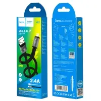 *Кабель X85 USB на Lightning 1M 2.4A HOCO черный