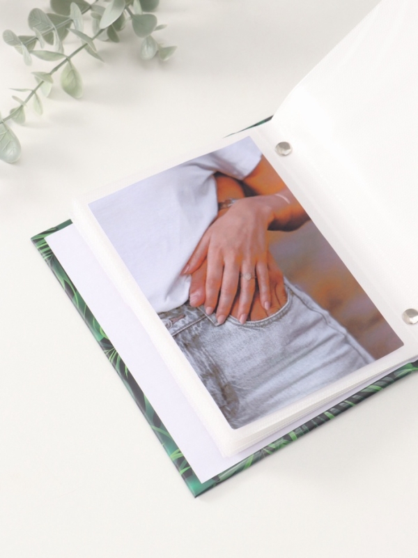 Фотоальбом на 96 фото 10х15 см "Монстера" матовый с ламинацией 16,5х12х5,5 см