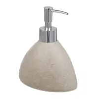 Диспенсер для жидкого мыла тм VETTA Дюна, 300мл, смола (полирезин), бежевый, 13x8x15,5см