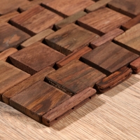 Коврик из тикового дерева, 40х30х0,7 см