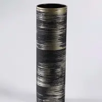 Ваза «Эстетика», h=26 см, стекло, чёрная