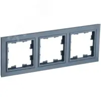 BRITE Рамка 3 поста РУ-3-БрМ маренго