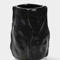 Ваза для цветов &laquo;Габино&raquo;, 18.5&times;12 см, керамика, чёрная