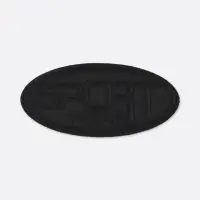 Термоаппликация овал sport 7,2*3,2см (наб 10шт цена за наб) чёрный АУ