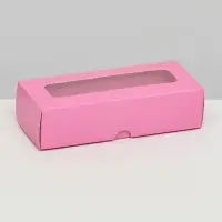 Коробка для 3 конфеты, 13.7×5.5×3.5 см. Кондитерская упаковка