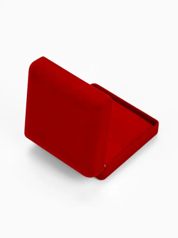 Футляр под набор украшений &laquo;Классика&raquo;, бархатный, 9&times;9 см, красный