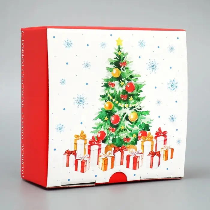 Коробка подарочная новогодняя складная «Сказочных моментов», 15 х 15 х 7 см Коробка подарочная новогодняя складная «Сказочных моментов», 15 х 15 х 7 см