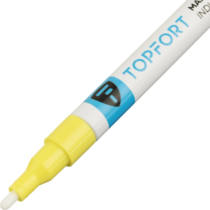 Маркер лаковый Topfort Industrial Plus 2 мм желтый
