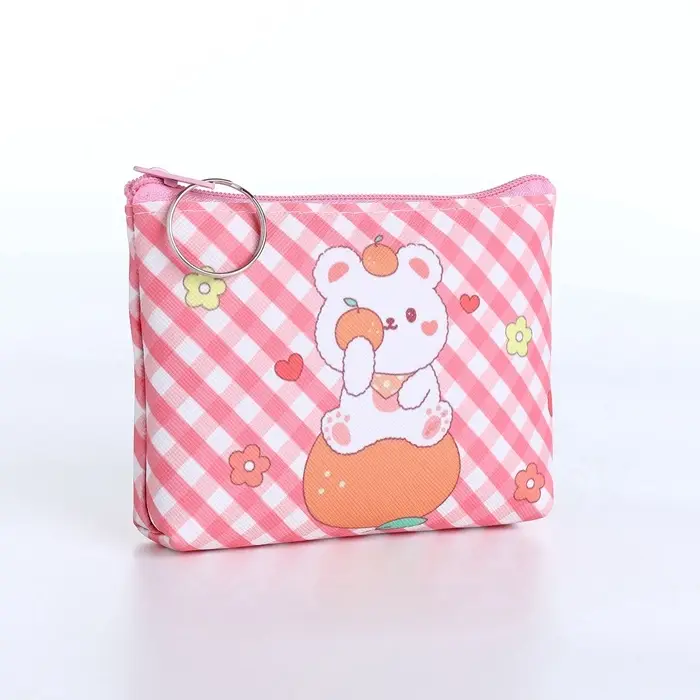 Кошелёк детский &laquo;Зверята&raquo;, монетница, на молнии, МИКС