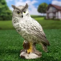 Садовая фигура из гипса &laquo;Сова полярная&raquo;, 17&times;11&times;8 см