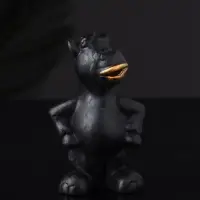 Фигура "Конь реальный" 8 см, черный
